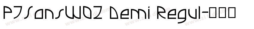 PTSansW02 Demi Regul字体转换